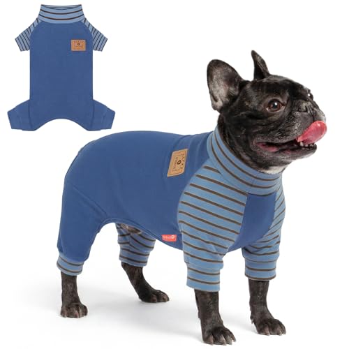 KYEESE Dog Pajamas, Soft Dog Pajamas for Small Medium Dogs Boy Girl, Comfy Dogs PJS Lightweight Onesie Clothes, Stretchy Jammies Pet Sleepwear, Pet Jumpsuit Outfit, Blue, XL - color: 01# Blue, size: X-Large (23-32lbs)