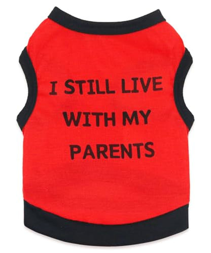 Small Dog T-Shirt, Breathable Lightweight Summer Dogs Vest, Puppy Clothes for Chihuahua Shirts - color: Trendy, size: Small (3.3-5.5lb)