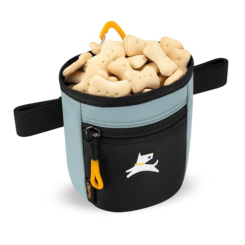 OllyDog Goodie Treat Bag, Dog Treat Pouch, Waist Belt Clip for Hands-Free Training, Magnetic Closure, Dog Training and Behavior Aids, Three Ways to Wear (St. Lucia) - color: St. Lucia