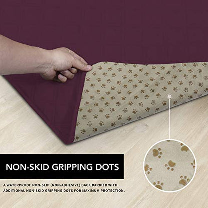 Easy-Going 100% Waterproof Dog Bed Cover, Non-Slip Pet Blanket for Furniture, Washable Couch Cover, Repleasement Sofa Cover (52X82 in,Wine) - color: Wine, size: 52x82 in