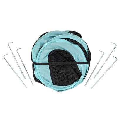 Kitty City Outdoor Catio Furniture and Play Kits for Cats, Play Combo - color: D) 1-Way Tunnel/Tent Combo