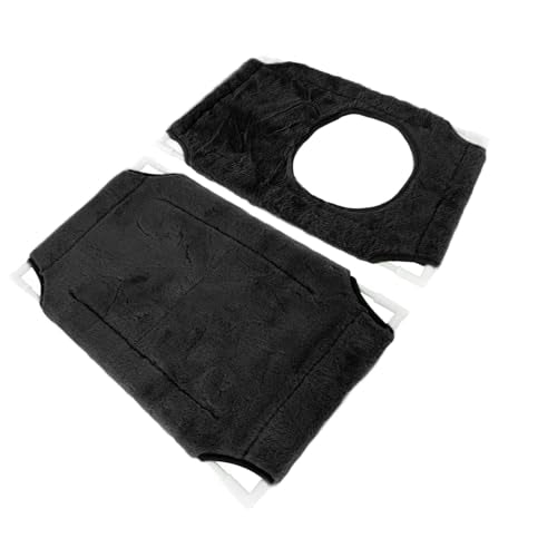 Cat Window Perch, Double Layer Suction Cup Hammock, Fits Most Windows, Suitable for Fat Cats, Cozy Pads Included, Easy Installation, 360° Sunbathing View with Removable Cover, - color: Double Layer Black