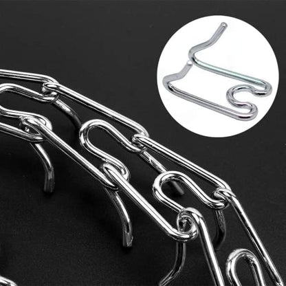 Dog Prong Collar, Adjustable Dog Training Collar with Quick Release Buckle for Small Medium Large Dogs (Silver, L/3.5mm Neck: 18"-20'' Weight:70 lbs) - color: Silver, size: L/3.5mm (Neck: 18"-20" Weight: 70 lbs)