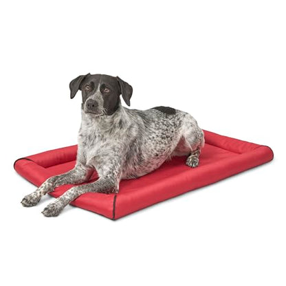 MidWest Homes for Pets Ultra-Rugged MAXX Dog Bed, Water Repellent, Easy Wipe Clean, Super Durable, Fits 36-Inch Dog Crates, Red, Polyester, 22.45"L x 17.33"W x 3"H - color: Red, size: 36 Inch