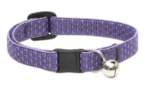 LupinePet Eco 1/2" Lilac Cat Safety Collar with Bell , 8-12" - color: Lilac