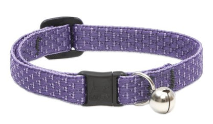 LupinePet Eco 1/2" Lilac Cat Safety Collar with Bell , 8-12" - color: Lilac