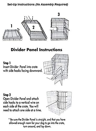 Precision Pet Products Two Door Great Crate Wire Dog Crate, 36 Inch, For Pets 50-70 lbs, With 5-Point Locking System - size: 36.0"L x 23.0"W x 25.0"H