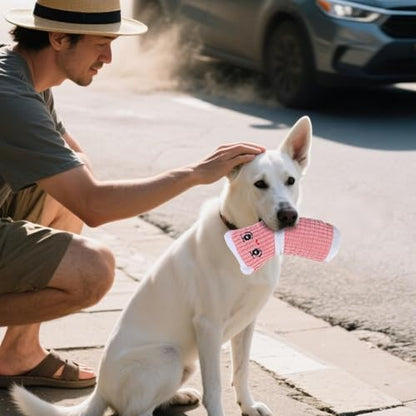 Chew Toys for Dogs, Soft Stuffed Cute Heavy Duty Dog Toy,Indestructible Plush Interactive Dog Toys for Aggressive Chewers for Teething Playing Small Medium Breeds Anxiety Relief Puppy (Sock Pink) - color: Sock Pink