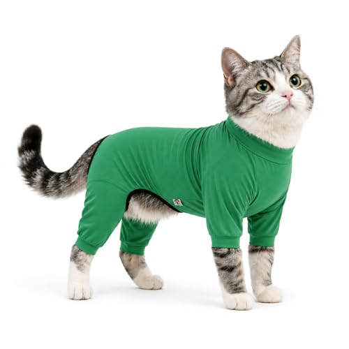 LoveLongLong Dog Jumpsuit with UV Protection and Quick-Dry Fabric for Spring Summer Pet Pajamas Leaf Green XS - color: Leaf green, size: XS (for small dogs)