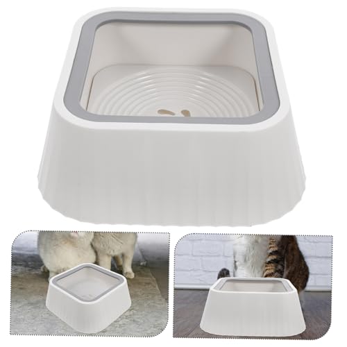 Spill Floating Pet Water Bowl Splash Cat Dog Feeder Durable Plastic Design for Drinking for Small Pets Effortless Hydration