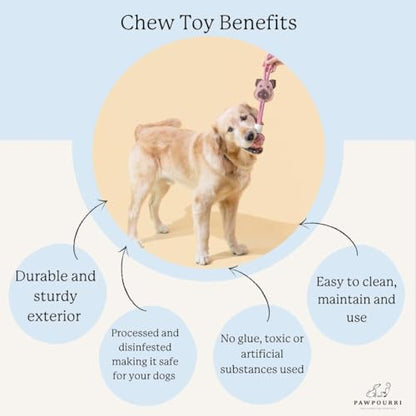 Natural Jute Dog Chew Toy – Smiley Shape, Tough & Durable Puppy Teething Toy, Safe Eco-Friendly Chew, Interactive Training & Play Toy for Small, Medium & Large Dogs - style: Smiley Shape