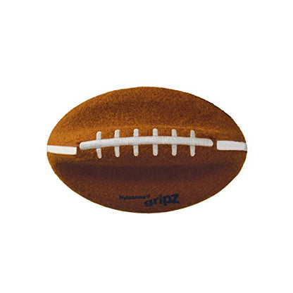 Nylabone Power Play Felt Football Gripz Fetch Toy, Squeaky Ball Chew Toy for Dogs, Medium (1 Count) - size: Medium