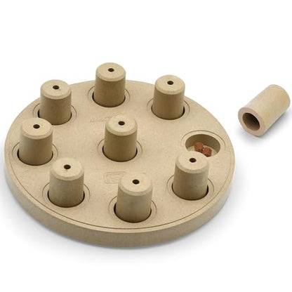 Outward Hound by Nina Ottosson Dog Smart Treat Puzzle Enrichment Toy, Level 1 Beginner, Tan, Composite - color: Dog Smart Composite (Tan)