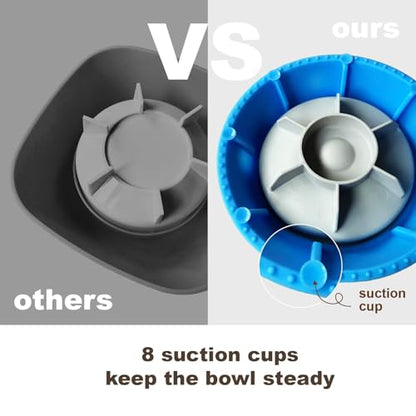 Premium Dog Slow Feeder Bowl for Liquid Treats, Dog Lick Bowl with Ball, Food-Grade Silicone Lid & Surlyn Ball, Anti-Spill Suction Base, Bone Broth & Yogurt Feeder, Enrichment Toy