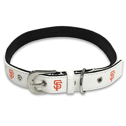 MLB Dog Collar SAN Francisco Giants New Signature PRO PVC-Leather Premium Pet Collars Extra Tough & Durable! Super Stylish! Size: Small Adjustable 12-15" Length x 0.75" Width - color: San Francisco Giants, size: Small