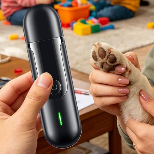 Dog Nail Grinder Quiet - 3 Mode Rechargeable Silent, Pet Nail Trimmer for Safe Free Grooming Durable Low Noise Grinder for Cats Dogs Puppies Small Medium Large Breeds Toenail Care Home