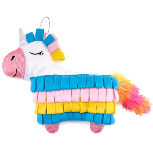 Dog Toys Plush with Squeaky & Treat Hiding Features - Mental Stimulation Enrichment Toy for Large Breed Dogs - Machine Washable Slow Feeder to Keep Dogs Busy，Fiesta Piñata - color: Fiesta Piñata-1