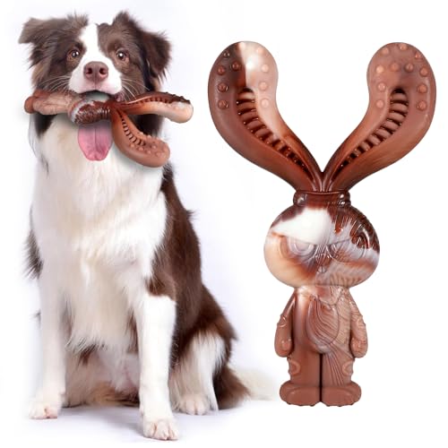 Indestructible Dog Toys for Aggressive Chewers, Tough and Durable Chew Toys for Large Medium Dogs, Interactive Dog Chew Toys to Keep Them Busy (A Rabbit) - color: A Rabbit