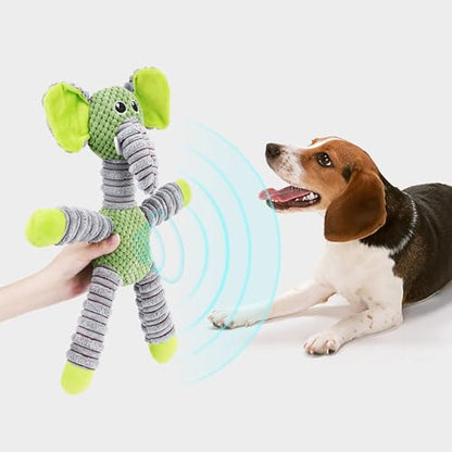 Chew Toys for Dogs, Durable Fabric Soft Heavy Duty Dog Toys Small Dogs,Interactive Cute Indestructible Heavy Duty Dog Toy for Puppy Small Medium Breeds Teething Anxiety Relief Playing Home Indoor - color: Green
