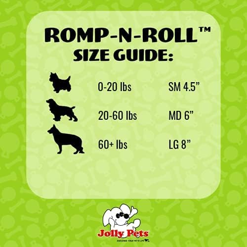 Jolly Pets Romp-n-Roll Rope and Ball Dog Toy, 4.5 Inches/Small, Purple, 4.5-Inch Romp-n-Roll, Purple - color: Purple, size: Small (4.5 in)