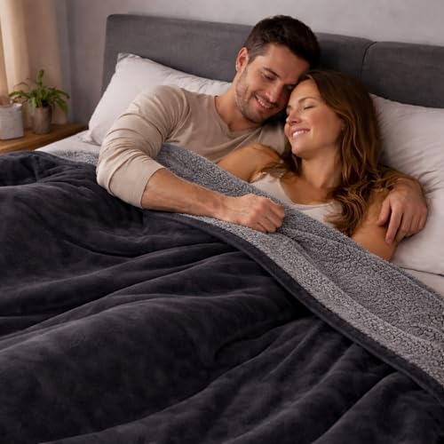 King Size Waterproof Blanket – Spill-Proof, Water-Resistant Flannel Blanket for Bed, Couch, Kids & Pets Protection, Reversible Cozy Design (Moon Grey & Starlit Grey, 90x108 - color: Moon Grey & Starlit Grey, size: King