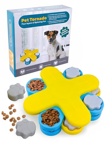 Dog Food Puzzle Toy Slow Feeder, Pet Tornado, Pet Treat Puzzle