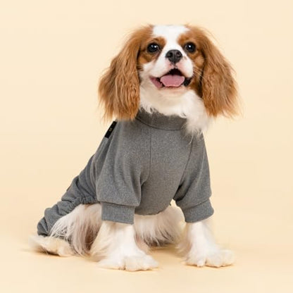 Fitwarm 2 Pack Lightweight Fleece Dog Pajamas, Warm Winter Clothes for Small Dogs Boy Girl, Cozy Pet Onesie with Feet, Dark Gray, Light Gray, XS - color: Gray, size: X-Small