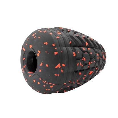 Chew King Supreme Durable Rubber Dog Toy for Aggressive Chewers, Treat-Dispensing Heavy-Duty Chew Toy with Safety Air Vent, Interactive Dog Toy for Training & Enrichment, XL 5.1" x 3.8" - color: F) XL Treater
