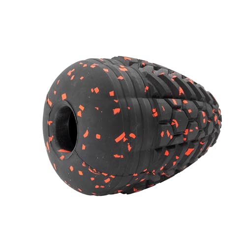 Chew King Supreme Durable Rubber Dog Toy for Aggressive Chewers, Treat-Dispensing Heavy-Duty Chew Toy with Safety Air Vent, Interactive Dog Toy for Training & Enrichment, Large 4.1" x 3.1" - color: E) Large Treater