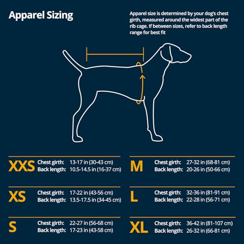 Ruffwear, Vert Dog Winter Jacket, Insulated Waterproof Dog Coat with Harness Leash Portal, Breathable Design with Leg Loops, Windproof Extended Coverage, Reflective Trim, Mineral Yellow, X-Small - color: Mineral Yellow, size: X-Small