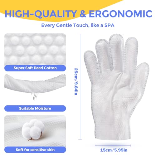 Pet Cleaning Glove Wipes for Dogs & Cats, Hypoallergenic Deodorizing Disposable No-Rinse Grooming Wipes, Extra Thick Bathing Wipes,Perfect for Pet Dry Cleaning,Daily Care and Travel,48 pcs - size: 48 Pcs (Pack of 2)