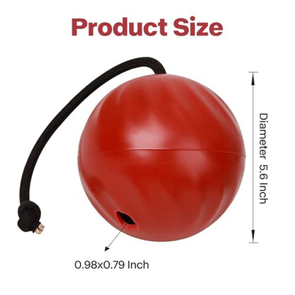 Pet Prime Dog Treat Ball Interactive Squeaky Rolling Treat Dispensing Toys Dog Food Puzzle Slow Feeder Ball Mental Stimulation Enrichment Toys for Small,Medium,Large Breeds