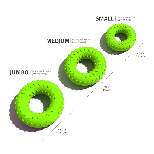 Playology Dog Toys | Dual Layer Ring Durable Dog Toy for Tough Chewers | Sweet Potato Scented Jumbo Chew Toy for Large Dogs - size: Jumbo, style: Sweet Potato