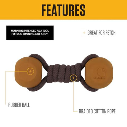 Carhartt Pet Training Tools, Rugged Dog Tool for Tug, Fetch and Play, Rope Bone (Blaze Orange) - color: Rope Bone (Blaze Orange)