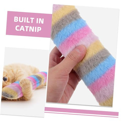 ORFOFE 3pcs Catnip Plush Pillow Shape Kitten Teething Interactive Indoor Catnip for Cats