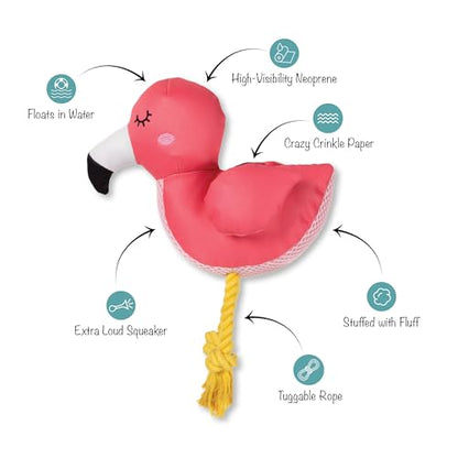 Fringe Studio Floating Dog Toy with Rope BE FLAMAZING, Pet Shop Collection (640028) - color: Be Flamazing