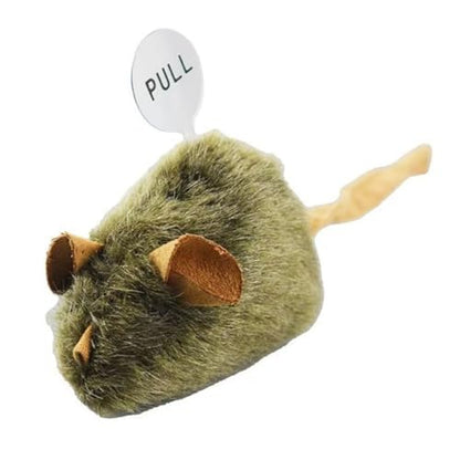 Cute Plush Cats,Plush Squeaky Plush Cats Toy Automatic Electronic Moving Mouse Kitten Toy for Indoor Play Exercises