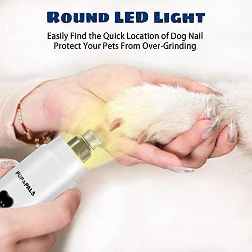 Dog Nail Grinder with 5 LED Shadow Free Light, Dog Nail Trimmer Protect Pet Paws from Over Grinding with 2 Speed Super Power Motor for Small, Medium and Large Dogs & Cats Paws Grooming - color: Grinder