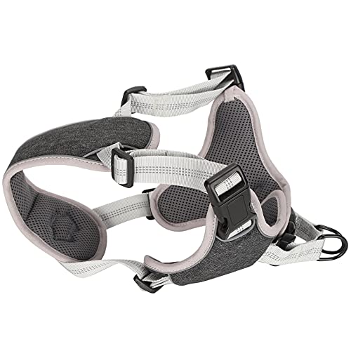 Dog Vest Harness Adjustable Reflective Chest Strap for Large Medium Dogs - Anti - Lost 360° Pressure Relief, Comfortable Fit, Night Safety (XXL) - size: XXL