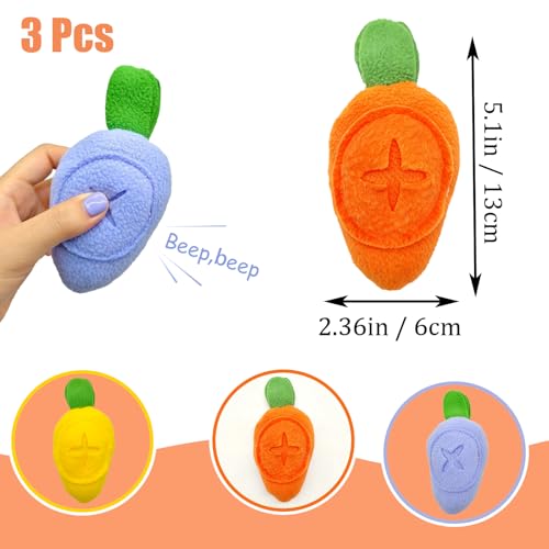 Hamiledyi Guinea Pig Toys Rabbit Foraging Enrichment Toy Slow Feeder Food Hide Puzzle Toys Boredom Relief and Foraging Fun (3 Pieces) - size: 3 Pieces
