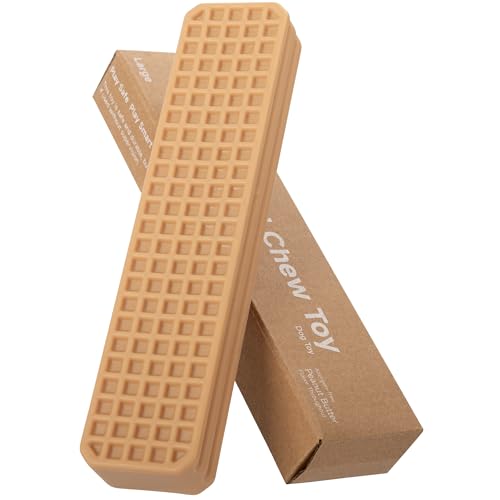 Durable Chew Toy for Large Dogs - Peanut Butter Flavor Dental Chew Toy, Long-Lasting Nylon for Aggressive Chewers, Reduces Tartar and Plaque