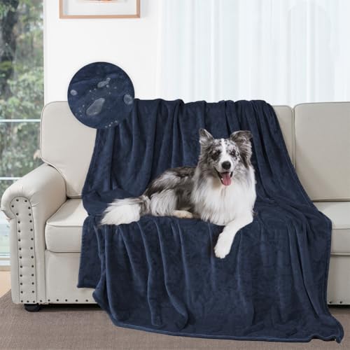 Waterproof Bed Blanket, Waterproof Pet Blanket, Double-Sided Flannel Leak-Proof and Spill-Proof Cover Blanket for Dogs and Cats, Home Protection Cover, Camping and Travel (30"×40", Navy Blue) - color: Royal Blue
