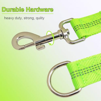 Bungee Dog Leash Extension, 18”Dog Shock Absorber Extender, Works with Any Leash for Walking, Jogging, Training, Playing (Green) - color: Green