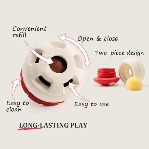 Natural Rubber Long Lasting Interactive Dog Toys to Keep Them Busy, Freeze Enrichment Toys for Medium and Large Dogs - Lifetime Replacement - Frozen Puzzle Treat Dispensing Dog Toys - color: Frozen Mushroom Dog Toy