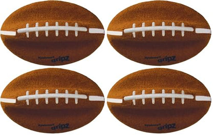 Nylabone Power Play Felt Football Gripz Fetch Toy, Squeaky Ball Chew Toy for Dogs, Medium (1 Count) (Pack of 4) - size: Medium (Pack of 4)