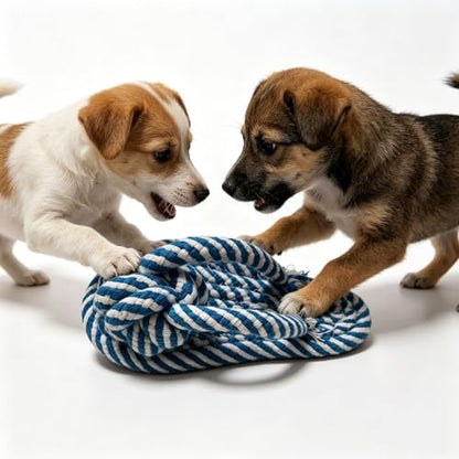 Dog Toys Puppy Teething Chew Toys,Dog Chew Toys Rope Toys,Cat Chew Toys,Safe Braided Rabbit Toys Healthy Gift (Slippers) - color: blue and white slippers