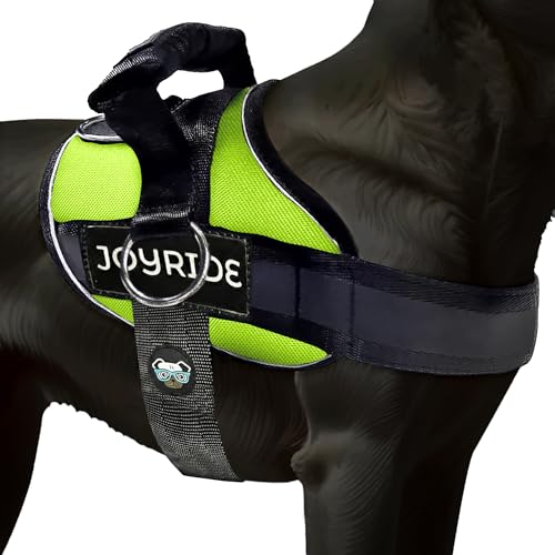 Joyride Harness 2.0 - The Original Side Ring No Pull Dog Harness - No Choke, Escape Proof, Reflective, 3 Leash Clips, Quick Fit Pet Vest - Easy Walks & Training - for Small, Medium & Large Dogs - color: Green 2.0, size: 2XL