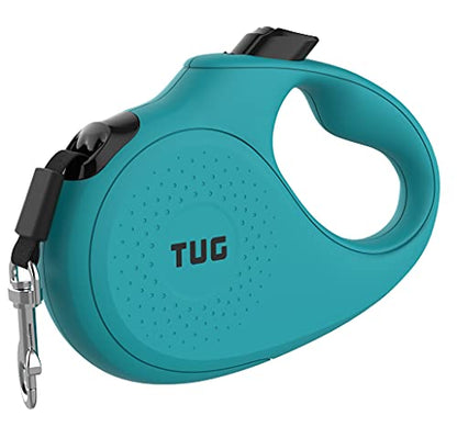 TUG Monochrome Tiny 360° Tangle-Free Retractable Dog Leash | Cat Leash | 10 ft Strong Nylon Tape (Tiny, Aqua) - color: Aqua, size: Tiny, 10 ft