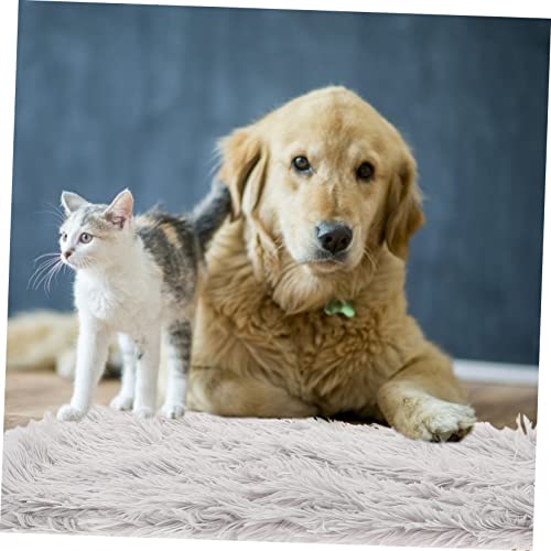 KESYOO Plush Pet Mat Comfortable Crate Cushion for Dogs Cats Soft Durable Sleeping Mat for Indoor Outdoor Use Washable Cozy Floor Blanket Light Gray s
