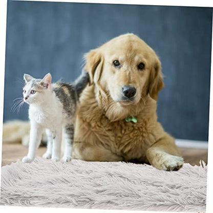 KESYOO Plush Pet Mat Comfortable Crate Cushion for Dogs Cats Soft Durable Sleeping Mat for Indoor Outdoor Use Washable Cozy Floor Blanket Light Gray s